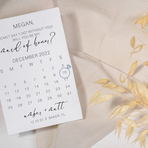 Bridesmaid proposal card, Bridesmaid save the date, Bridesmaid proposal calendar, bridesmaid gift, save the date, bridesmaid proposal gift