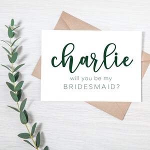Personalized Bridesmaid Proposal Card, Maid Of Honor Card, Bridesmaid Proposal Card, Will You Be My Bridesmaid, Bridesmaid Proposal gift