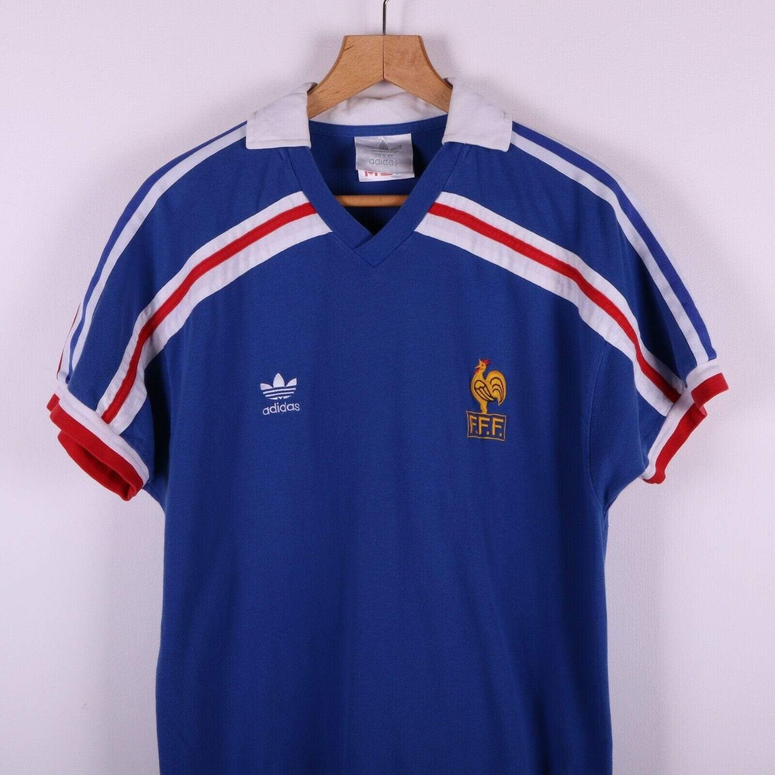 Adidas Original FFF France National Soccer Vintage TShirt Gr. Etsy