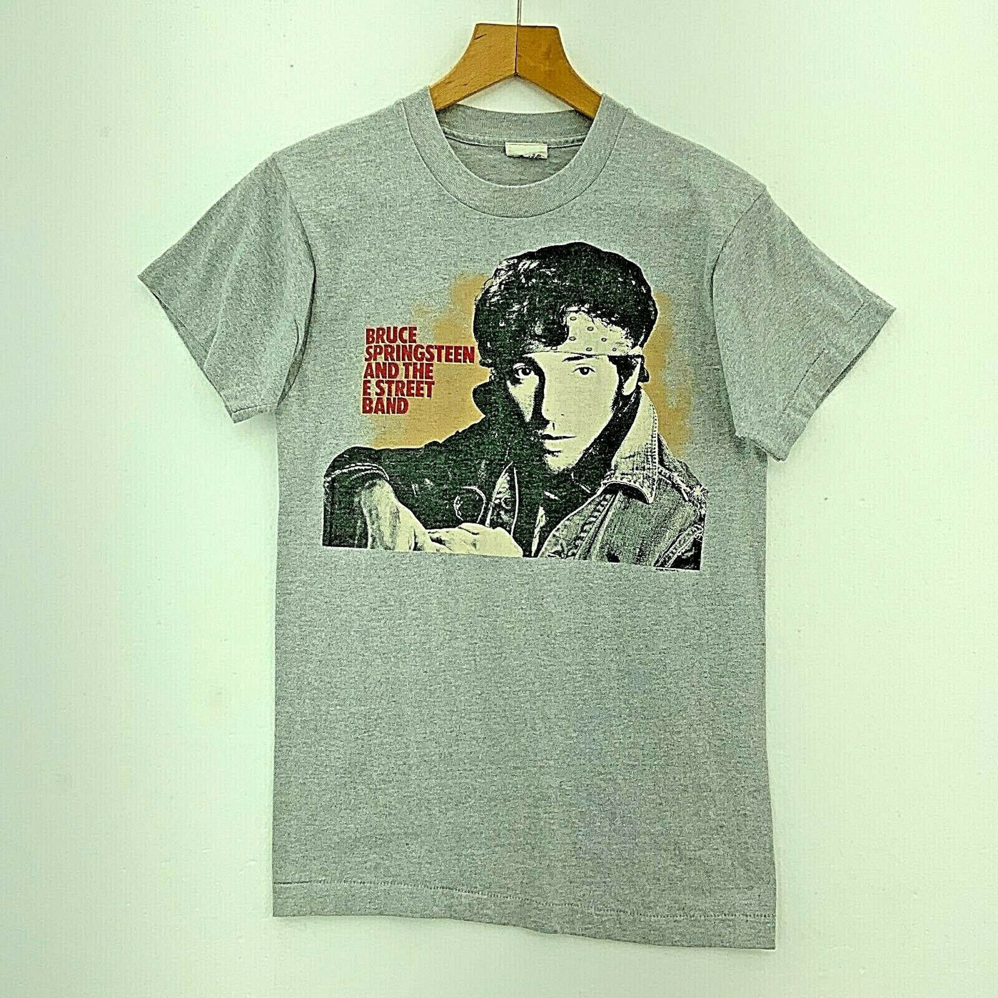 Bruce Springsteen And The E Street Band Gray Vintage T-shirt, Rock Band T-Shirt
