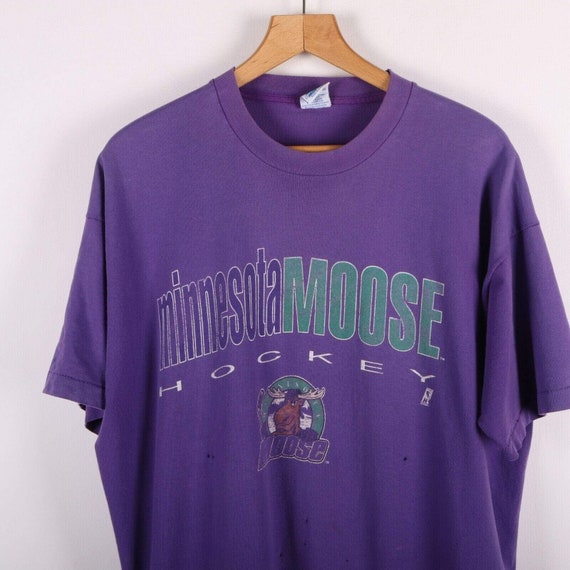 Minnesota Moose Vintage Hockey Logo Short-Sleeve Unisex T-Shirt