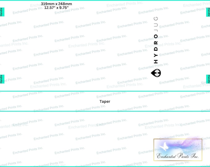 Hydrojug Tumbler Template | Traveler | 40oz | 30oz