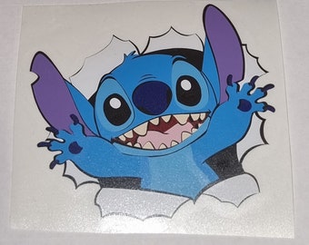 stitch vinyl decal sticker for laptop tumbler wall or car