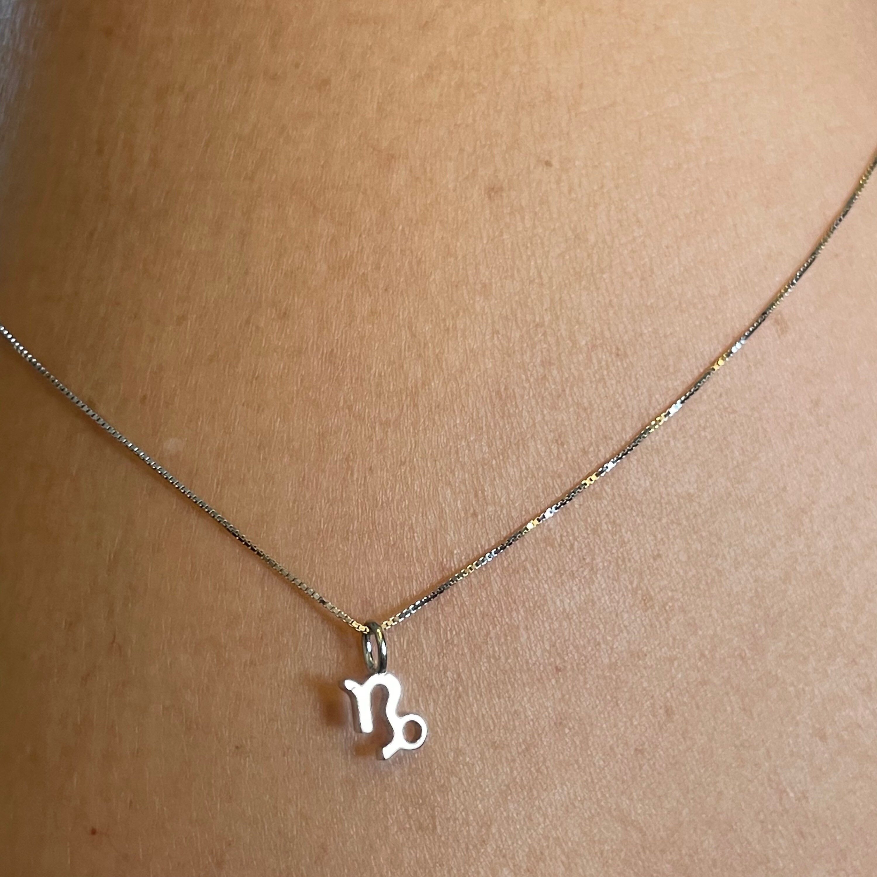 Little capricorn necklace hanger deals