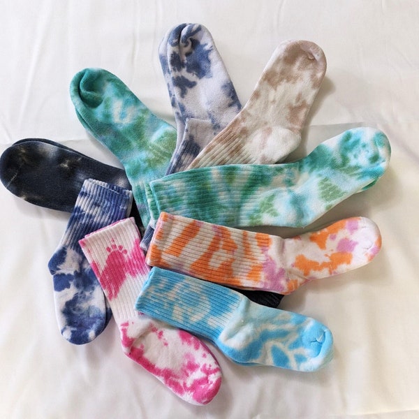 Tie-Dye Socks for Kids ~ Toddler and Youth Size  XS-L