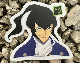 Flynn Smirk Matte Sticker | Car Safe