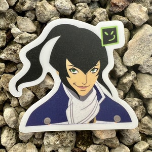 Flynn Smirk Matte Sticker | Car Safe
