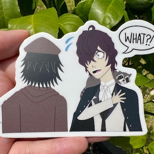 Poe und Ranpo Matte Aufkleber | Autosicher