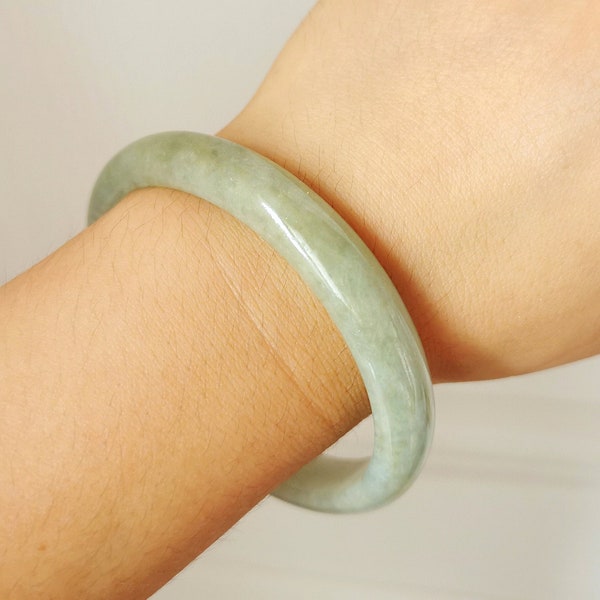 58+mm Jadeite Natural bangle bracelet Burma class type A untreated gemstone