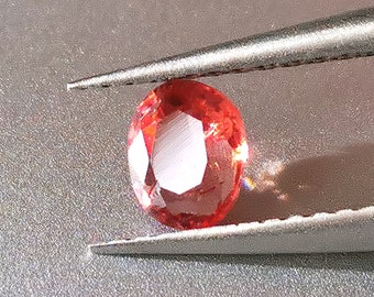 0.5cts Natural Burma Spinel Light Red Orange Untreated Gemstone Unheated Untreated Gemstone