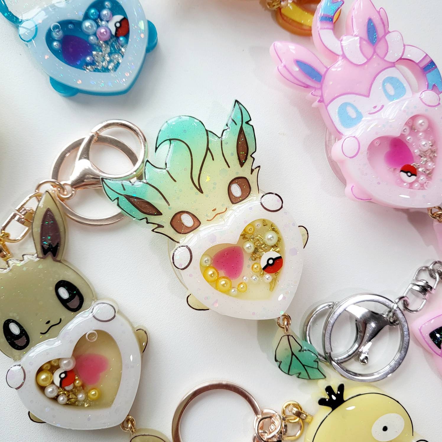 PM Kawaii Handmade Resin Shaker Charm Phone Grip Keychain – to.the.ends