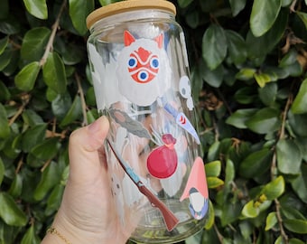 Kawaii Cute Double insulated glass tumbler Princess Mononoke