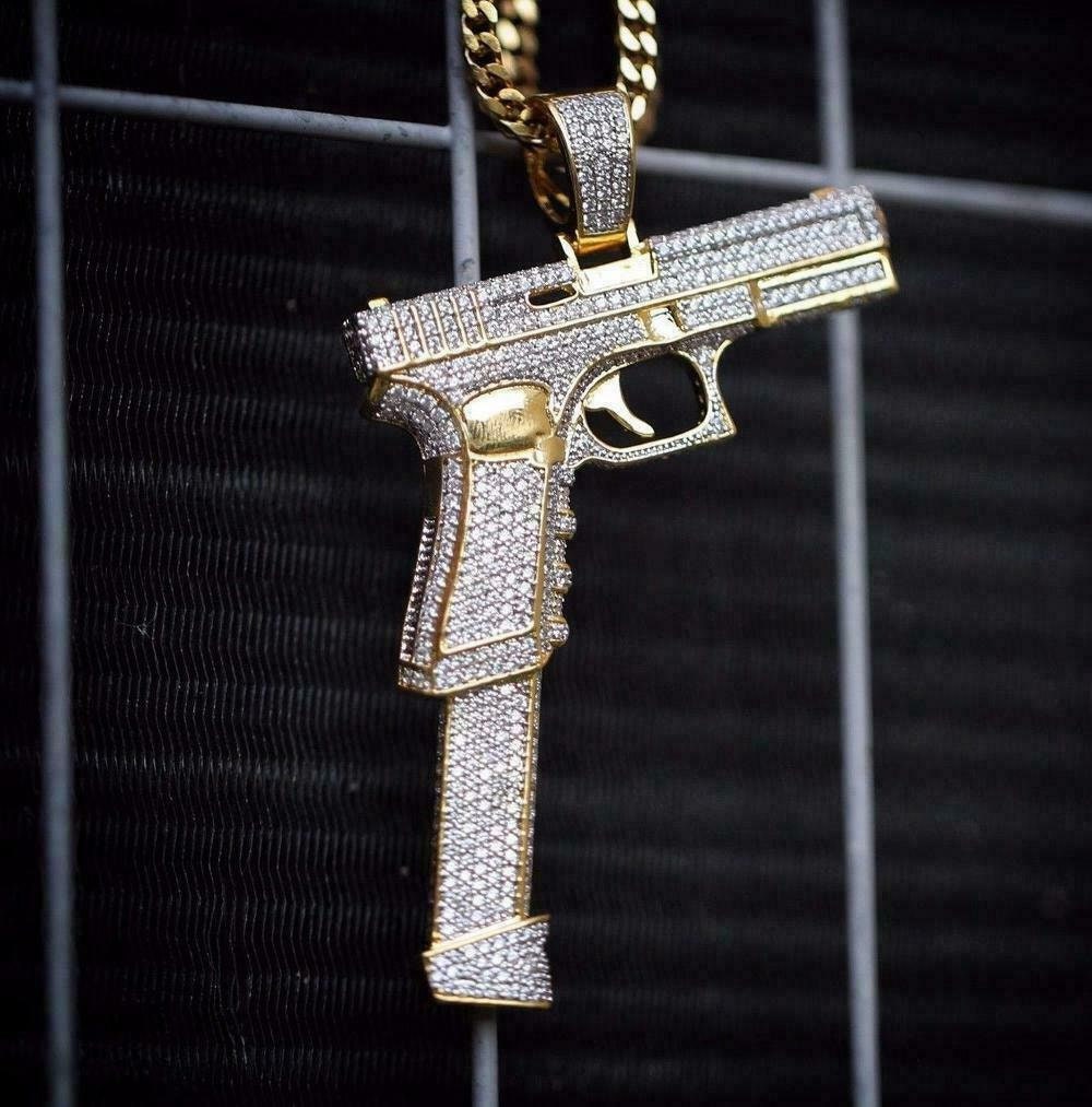 Gold sale glock pendant