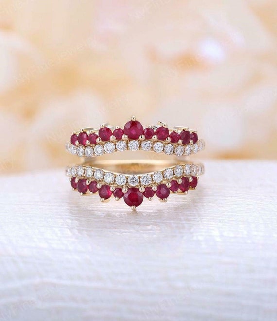 Ruby ring guard sale