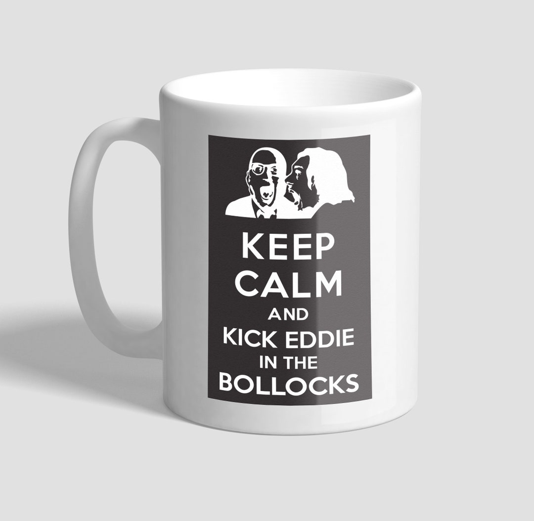 Bottom Keep Calm Kick Eddie Printed Mug - Etsy UK