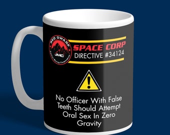 Space Corp & Rimmer Directive bedrukte mokken (5 ontwerpen)