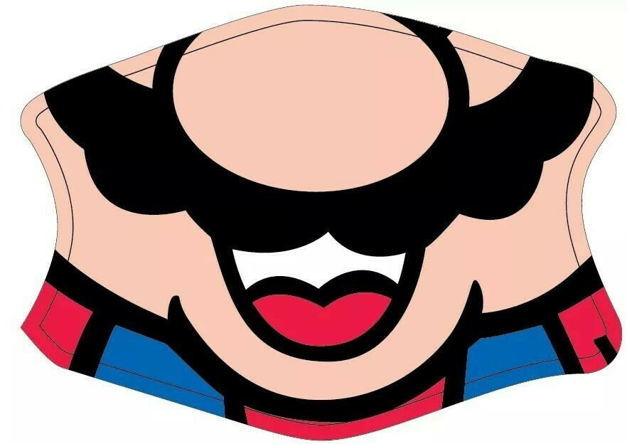 Various Mario Face Mask With Filters 6 to Choose From Etsy UK