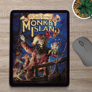 Monkey island 2 portrait Mouse Mat (2 Kinds)