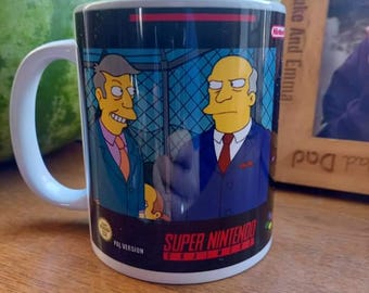 super nintendo chalmers parodie koffiemok