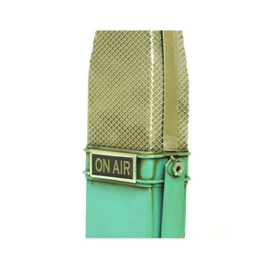 Decorative Microphone Vintage Metal Microphone Decor Etsy