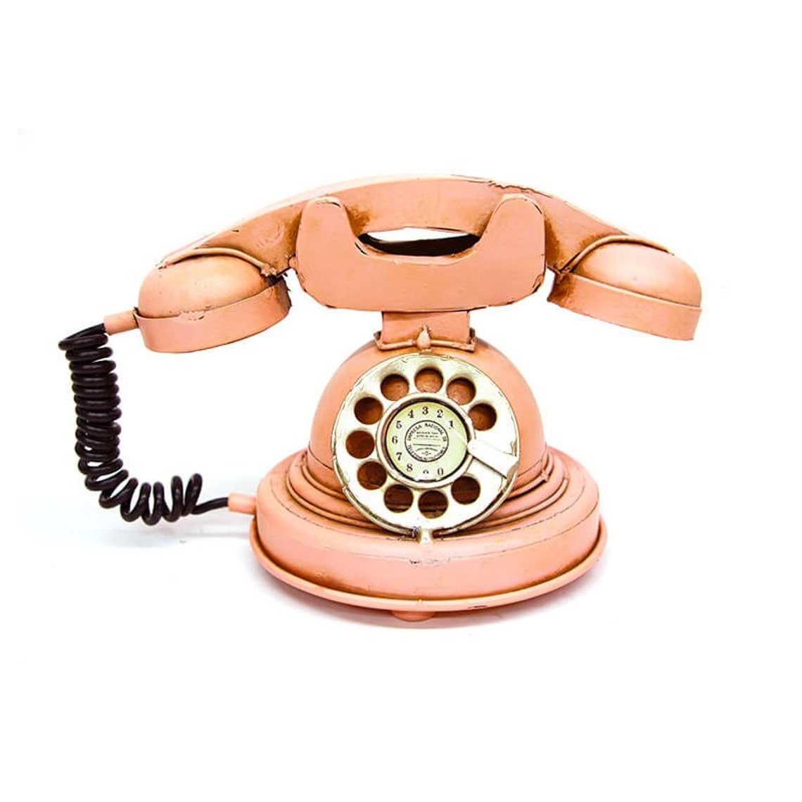 Decorative Antique Telephone Vintage Decor Nostalgic Pink Etsy UK