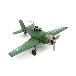 Military Reconnaissance Aircraft Plane Metal Miniature Figure Nostalgic Vintage Style Toy Hobby Collectable Sculpture Home Office Decor Gift