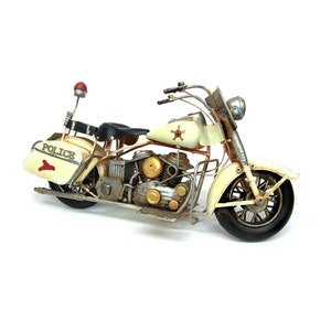 Harley Davidson Special American Police Chopper Metal Motorcycle  Collection Model, Large Oldschool Vintage Hubley Toy Motorbike Gift Idea