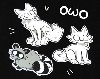 OWO CRITTERS STICKERS