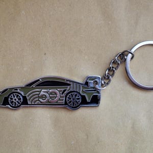 Porsche Turbonite Crest 50 anos do 911 Turbo Motorsport Produto Oficial de Aniversário Gravado Chaveiro Chaveiro