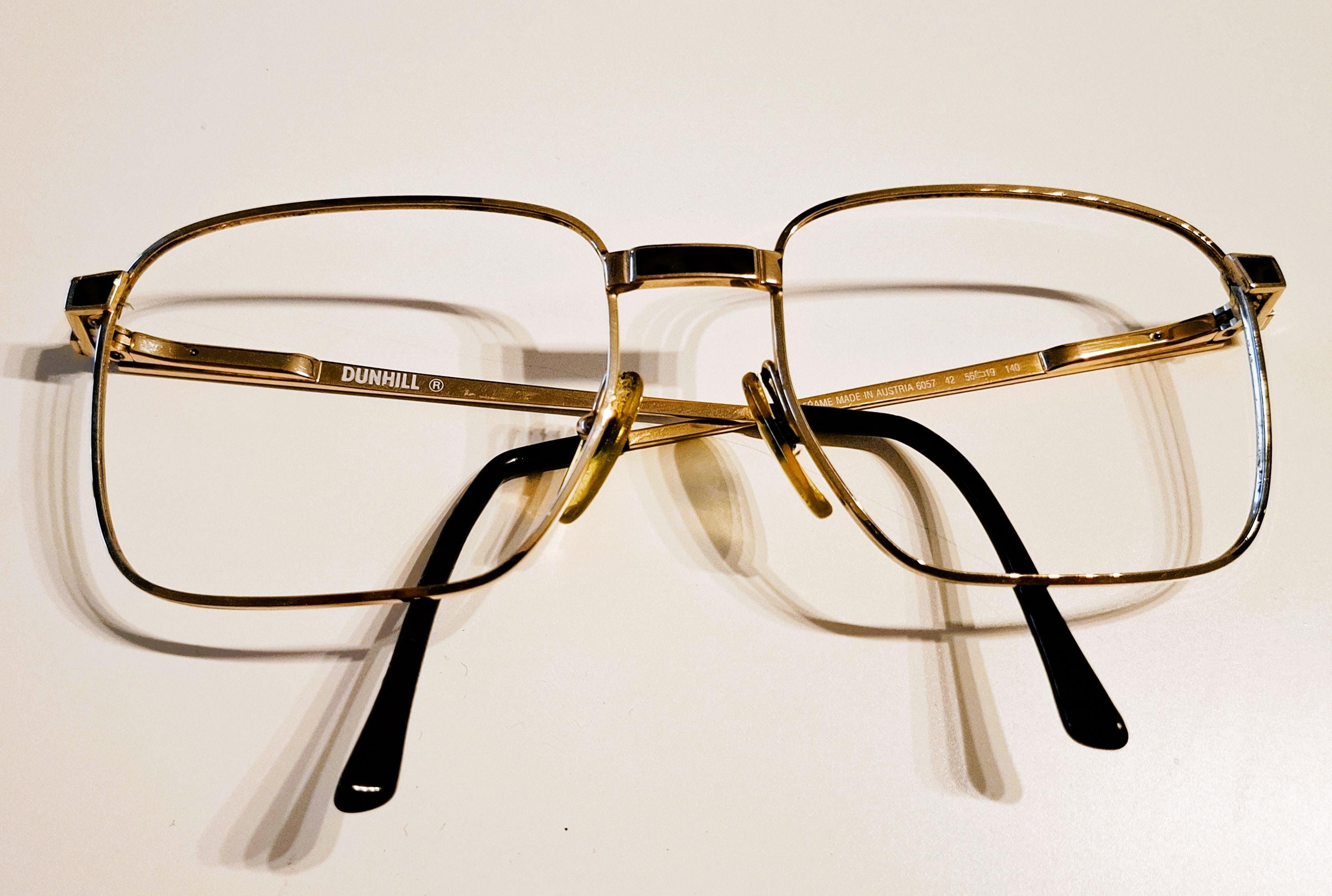 美品　ダンヒル サングラス ヴィンテージ ゴールドフレーム メガネ 眼鏡 度なし Dunhill vintage glasses - Etsy 日本