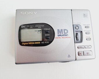 Enregistreur minidisque numérique portable Sony MD Walkman méga basse MZ-R35