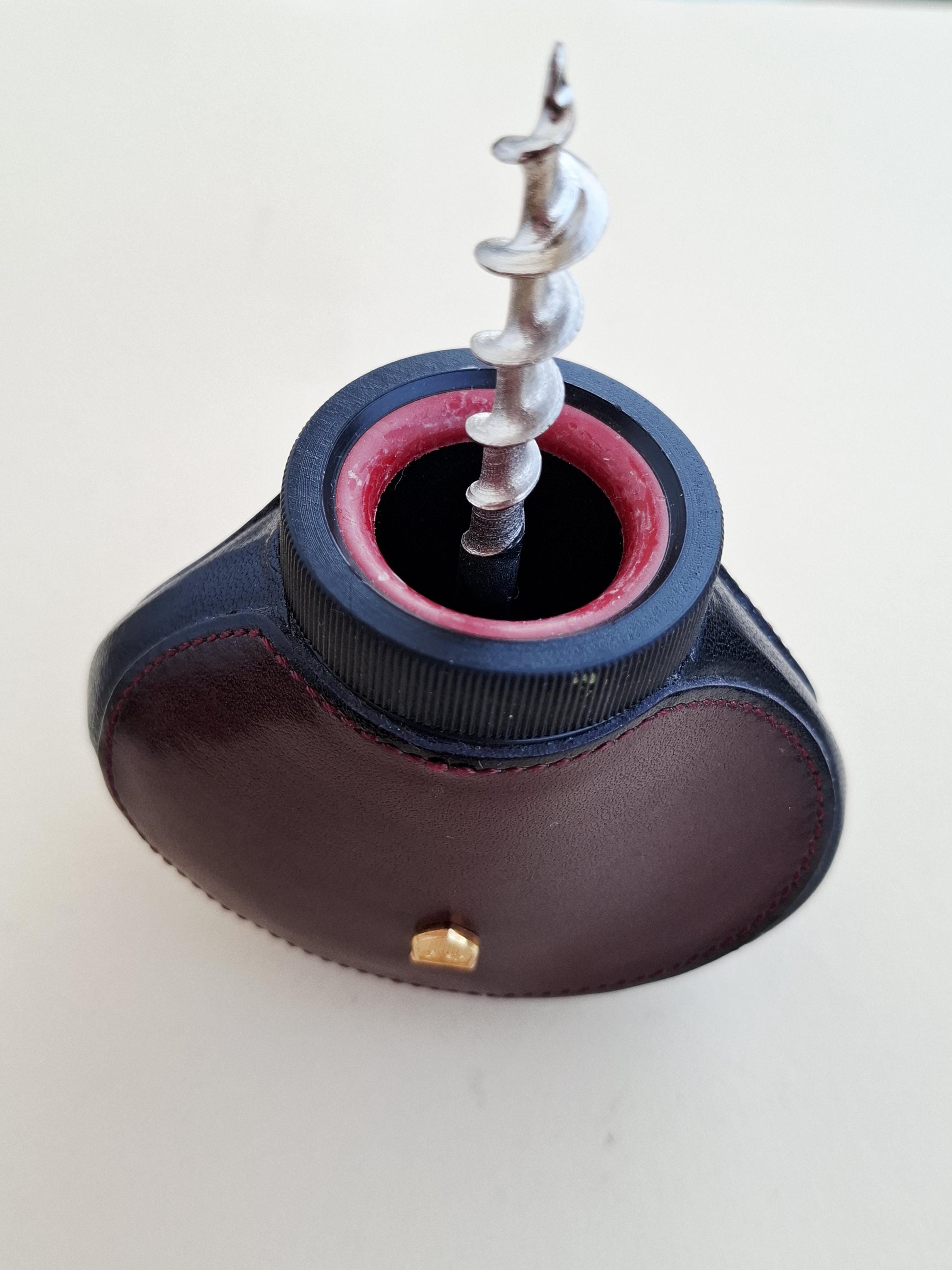 希少なヴィンテージ Sieger 600 レザーコルク抜き 機械式ワインボトル