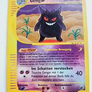 Zeldzame Pokémon - 1 Card Gengar Holo 2002 Nintendo Pokemon Expedition Chaos Move 48/165