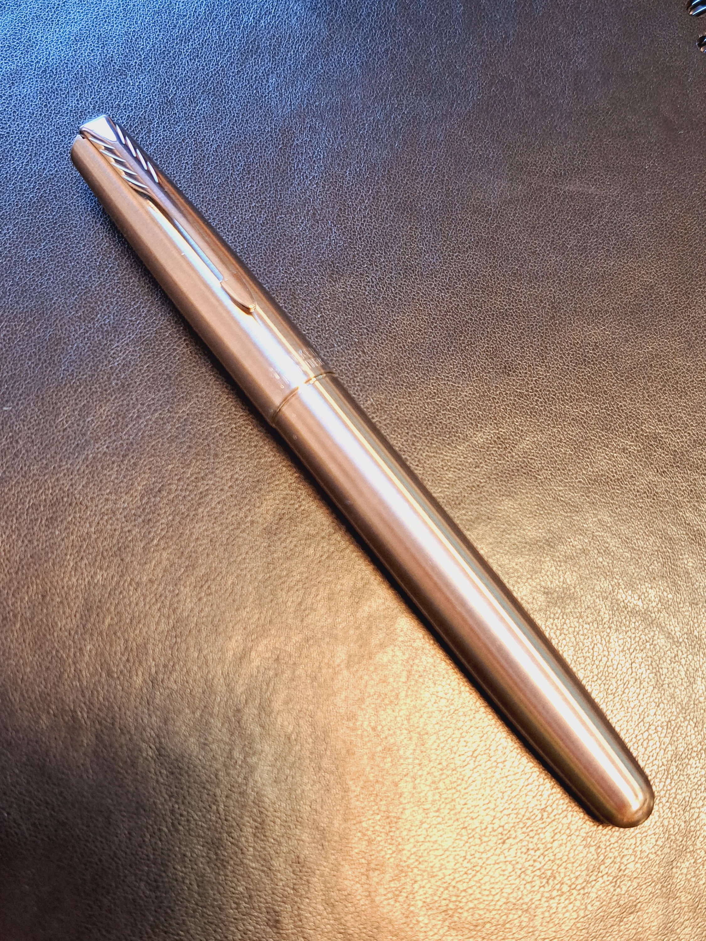 Vintage Parker Frontier Braun Germany Stainless