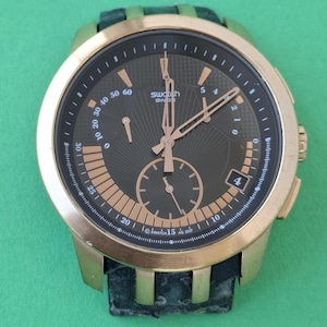 Vintage Swatch Irony Retrograde YRG400 SR936SW Serious Affair Men