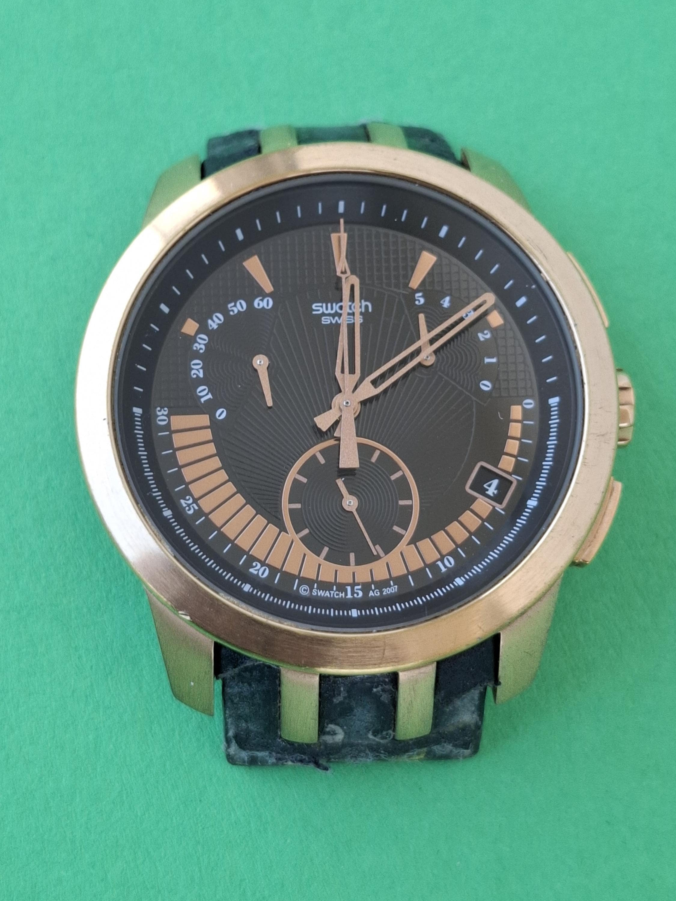 Vintage Swatch Irony Retrograde YRG400 SR936SW Serious