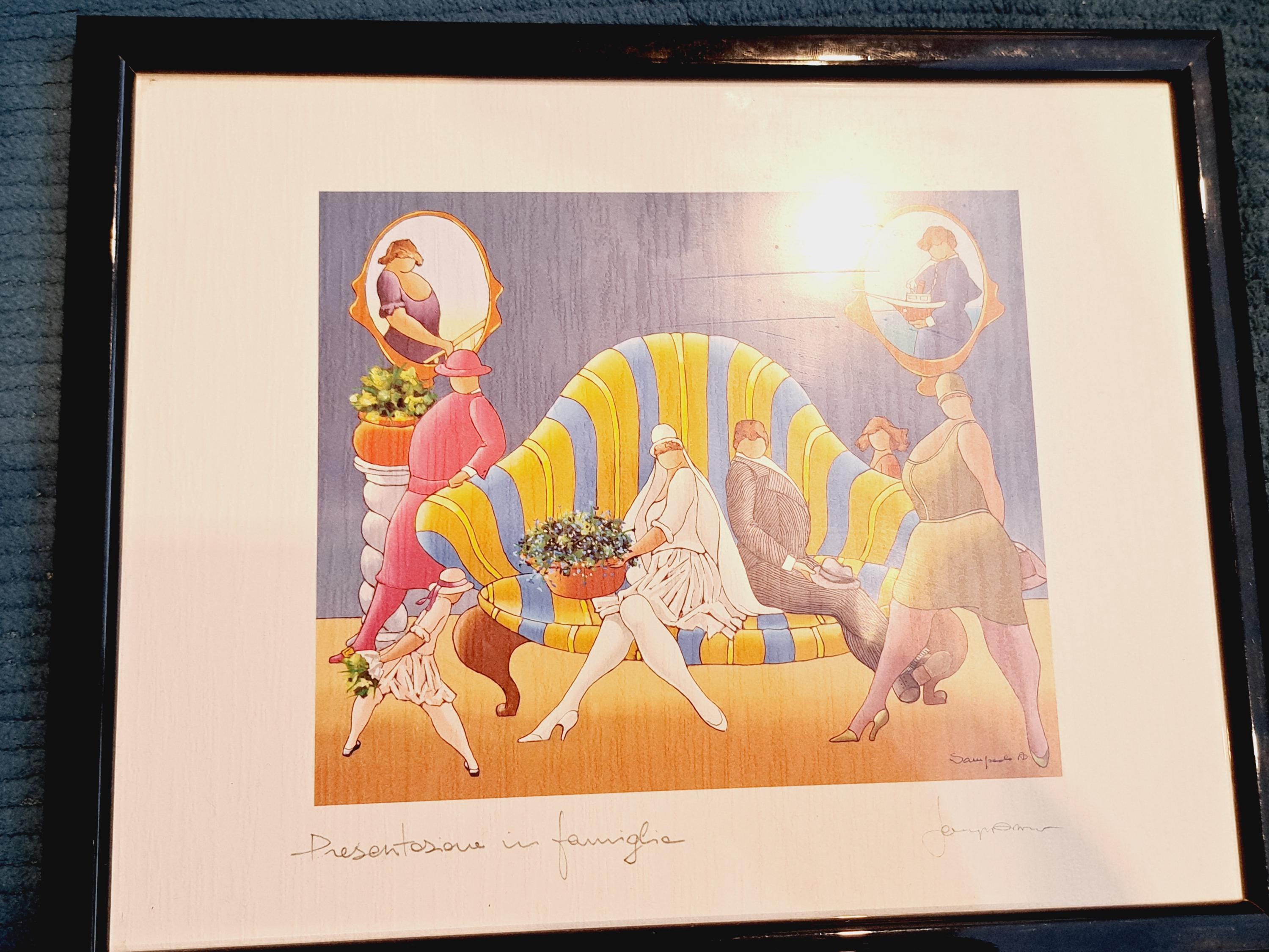 リトグラフ 50/100 サイン入り 絵画　アルバート　ザヴァロ 美術品・アンティーク・コレクション リトグラフ 50/100 サイン入り