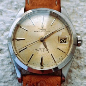 Vintage Tudor Prince Oysterdate rotor self-winding Automatic Watch 7966 Stainless Steel April 1959