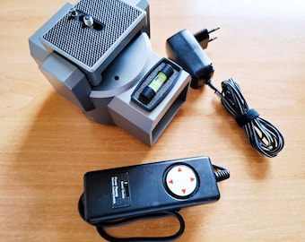 Motorized Pan/Tilt Head with Controller for Video Recording, Auto Pan Mode, Variable Speed Control