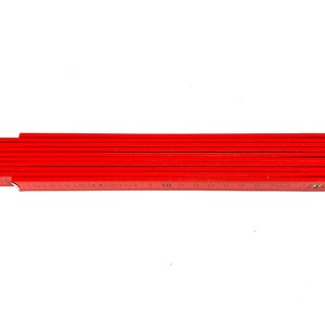 Zollstock personalisiert mit Namen Meterstab Gravur BEIDSEITIG Geschenk bunt rot