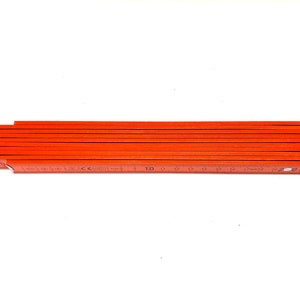Zollstock personalisiert mit Namen Meterstab Gravur BEIDSEITIG Geschenk bunt orange