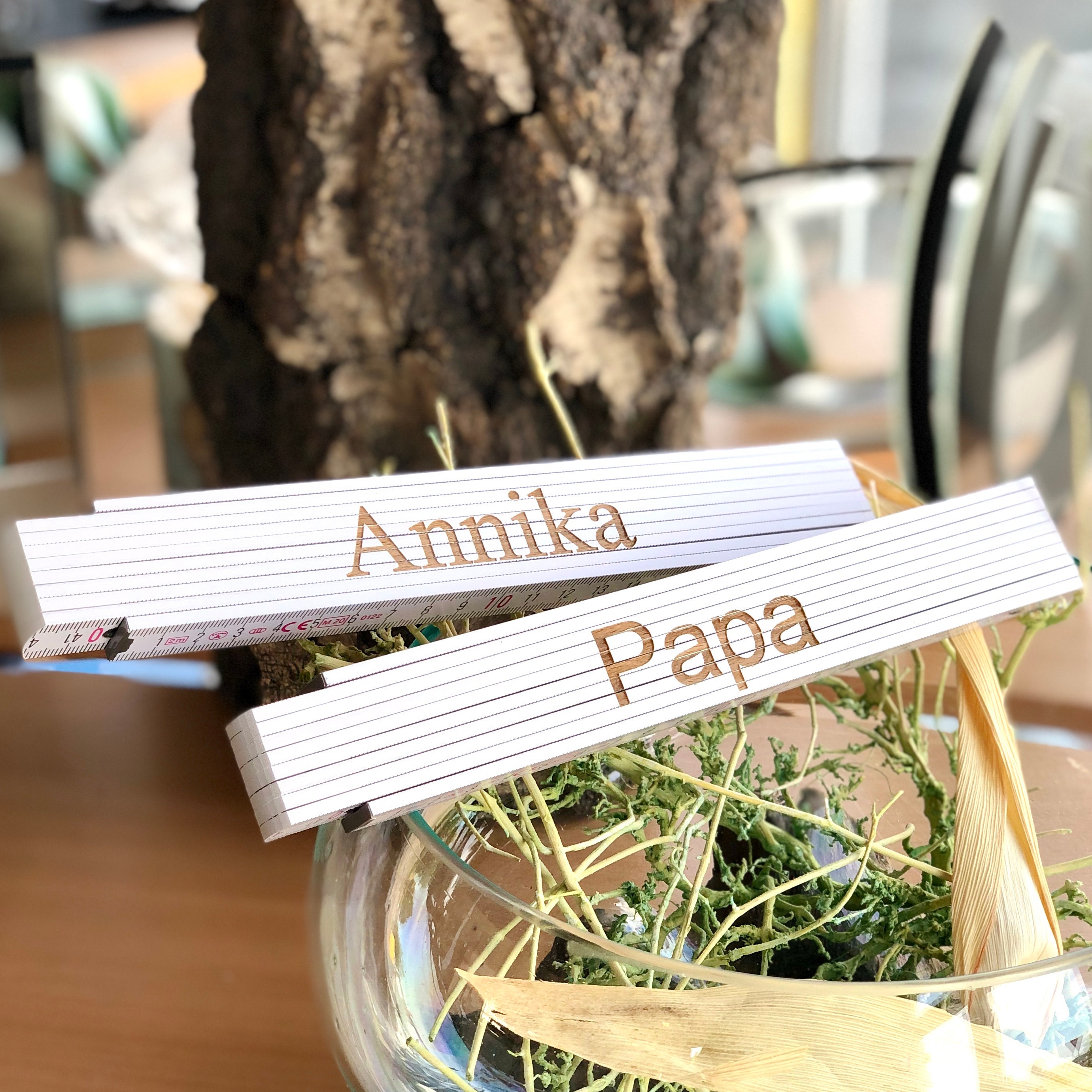 Personalisiertes Handwerker Geschenkset Männer | Hammer 300g + Zollstock + Bleistift | Gravur Für Papa, Opa, Vatertag