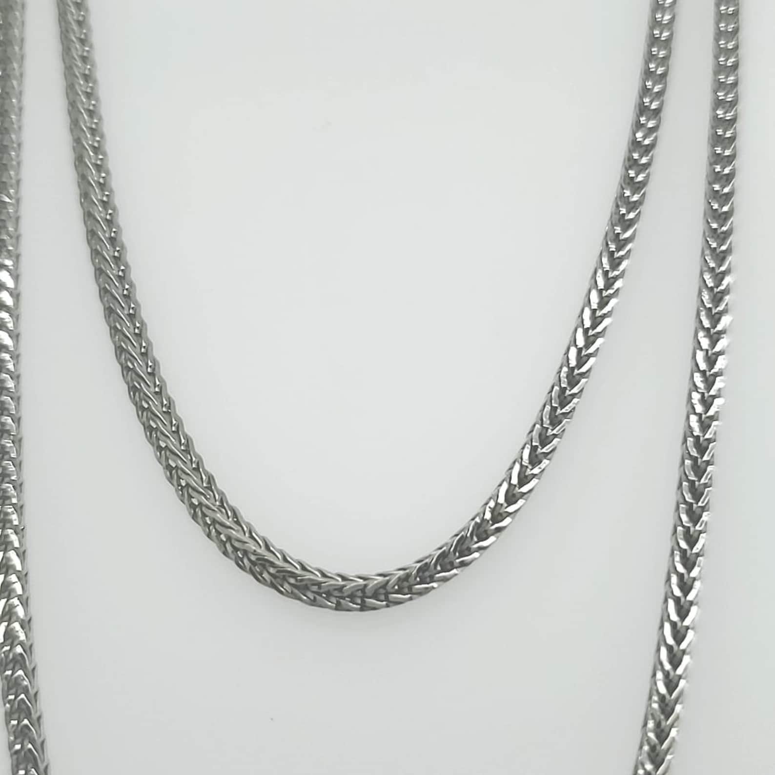 925 Sterling Silver 2.5mm Franco Chain Etsy