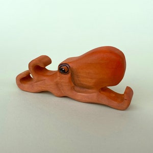 Octopus Wooden Toy - Sea Animals Wooden Toys - Marine Figurine - Wooden Animals Toys - Waldorf Wood Toy- Handmade Toys