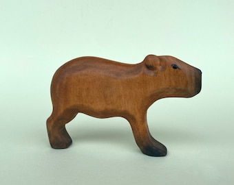 Capybara Wooden Animal Toy, Handmade Capybara Toy, Capy Wooden Toy, Waldorf Toys