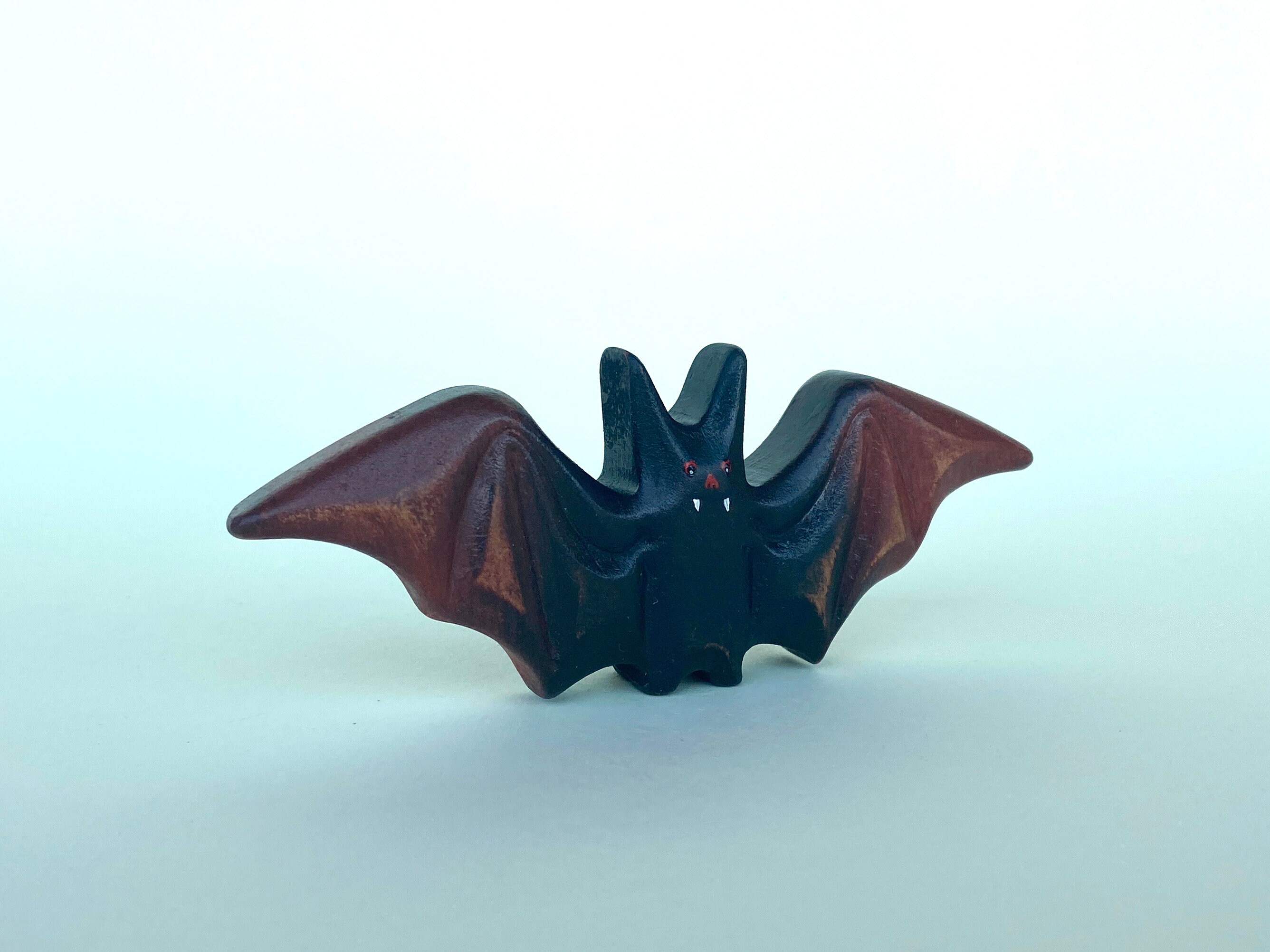 Wooden Bat Toy Waldorf Toy Halloween Bat Toy Handmade Etsy