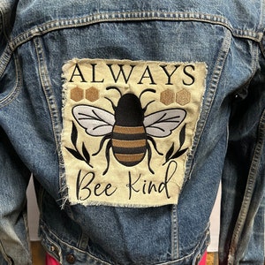 Denim Jacket Aways bee kind