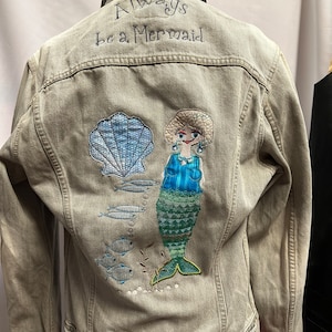 Denim Jacket Mermaid