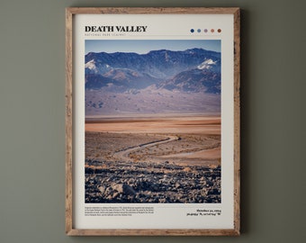 Death Valley National Park Poster • Premium Quality Fine Art Print • Matte Finish • Modern Home Decor • Nature Landscape Photography