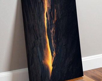 Yosemite Firefall Print / Canvas • Horsetail Fall • Nature Landscape Photography Fine Art • National Park Original Art by Nate Dunlap